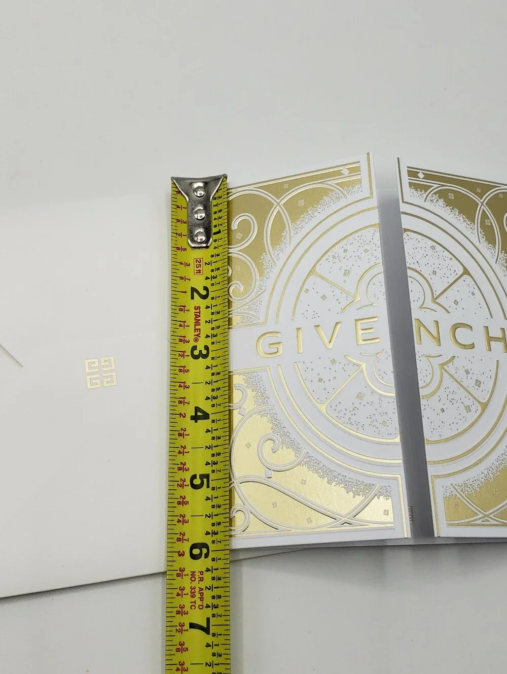 Givenchy Gold White Gift Bag And Card